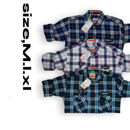 Full Sleeve  Checks Shirts , Wholesale Set 18pcs,Sku-Sw121