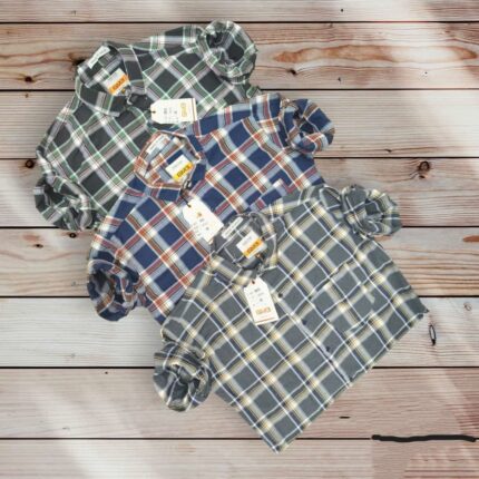 Full Sleeve  Checks Shirts , Wholesale Set 18pcs,Sku-Sw129