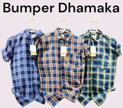 Full Sleeve  Checks Shirts , Wholesale Set 18pcs,Sku-Sw139